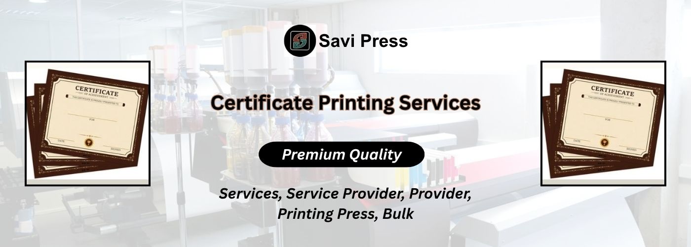 certificate printing services